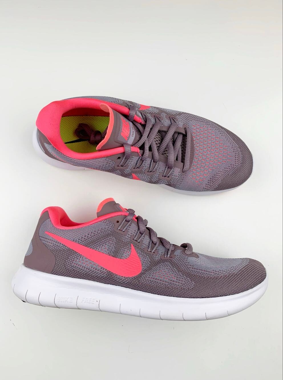 Nike Free RN 2017 Running Shoes Purple Pink Sneakers 880840 Women's 7.5